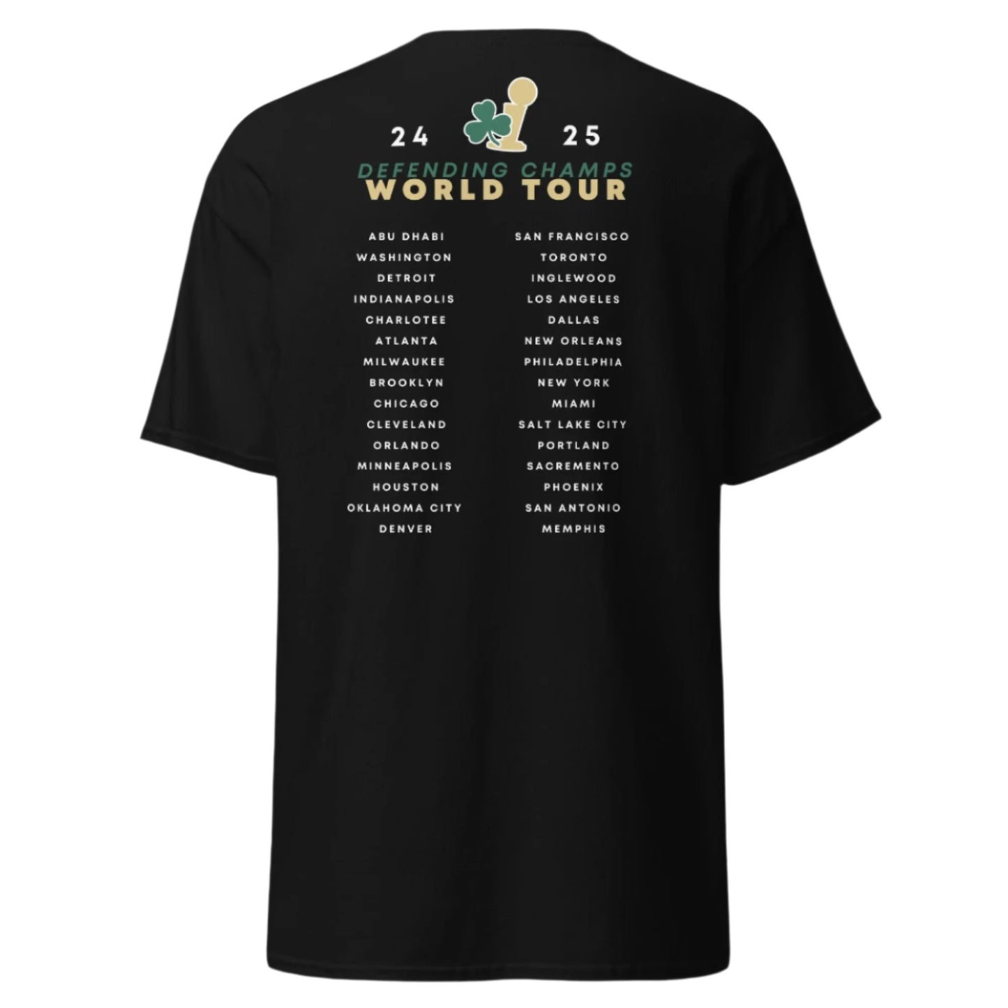 Black Celtics World Tour T-Shirt