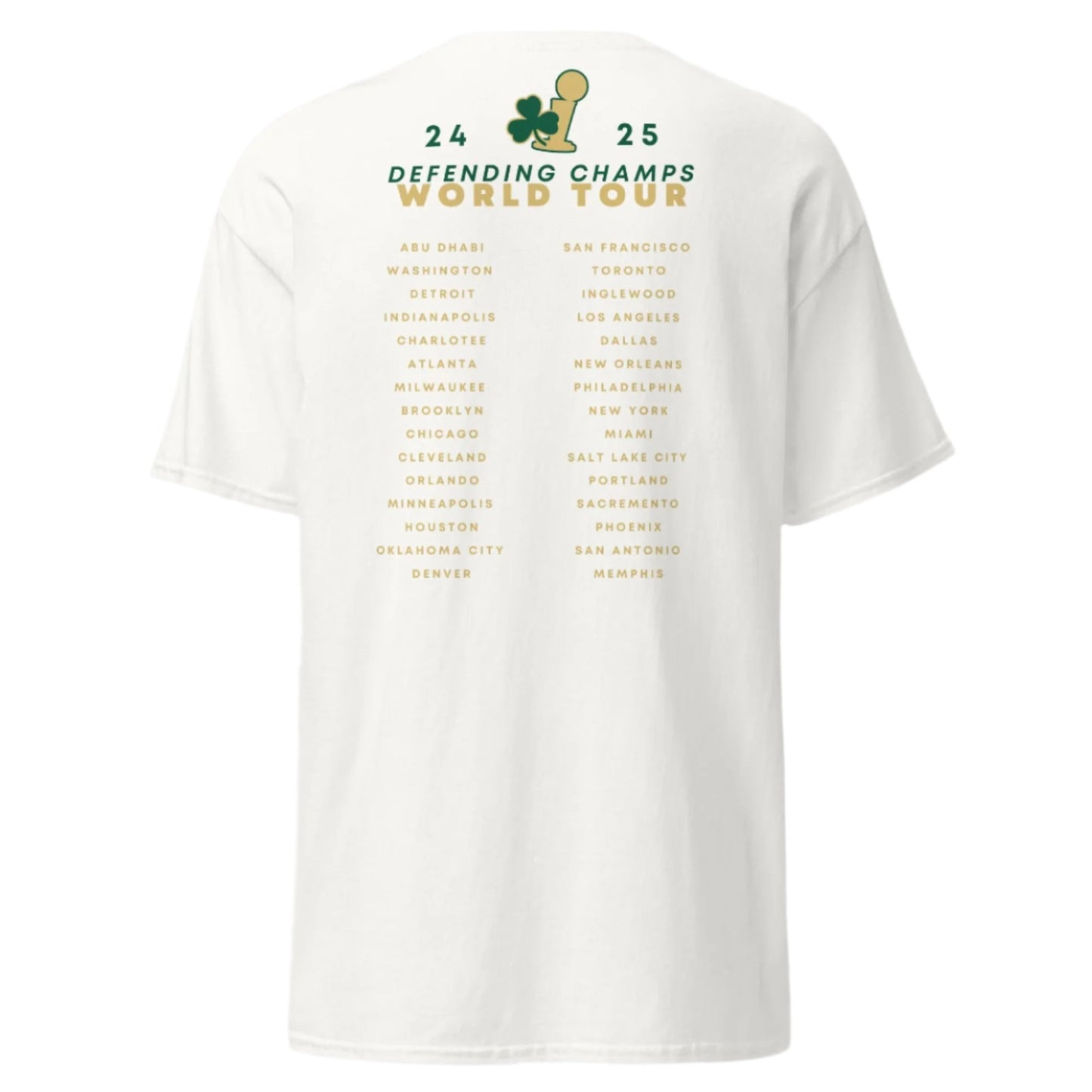 White Celtics World Tour T-Shirt