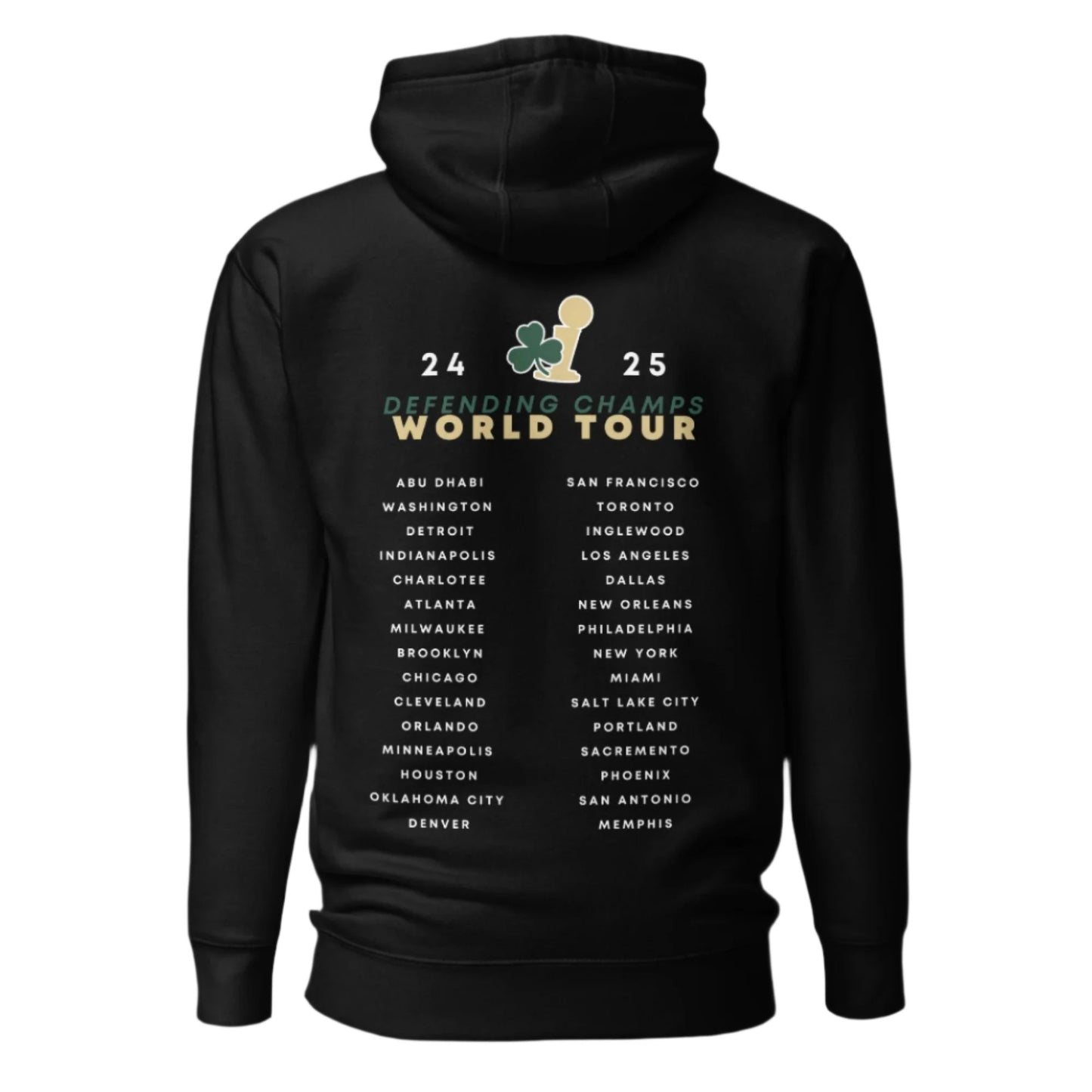 Black Celtics World Tour Hoodie